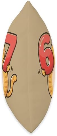 Thanksgiving 67 Six Seven Meme Cute Cat 6 7 Funny Thankful Throw Pillow - Image 2
