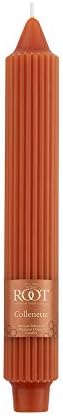 Root 4-Count Unscented Grecian Collenette Candles, 9-Inch, Rust - Image 3
