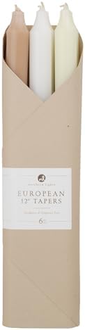 Northern Lights Candles - 12" 6pk Taper Combo - Linen Closet - 72743 by Unknown