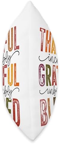 Grateful Thankful Blessed Thanksgiving Happy Thanksgiving Throw Pillow - Image 2