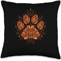 Cute Fall Dog Paw Print Pets Autumn Leaf Puppy Thanksgiving Throw Pillow by Unknown