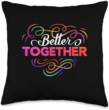 Better Together Dreamz Better Together Throw Pillow, 16x16, Multicolor by Unknown
