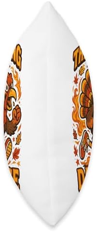 Thanksgiving Day Turkey Trot Cool Retro Arcade Vintage Style Throw Pillow - Image 2