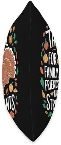 Thanksgiving Thankful For Family, Friends and Stretchy Pants Throw Pillow - Image 2