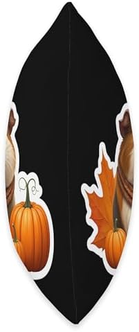 Autumn Fall Guinea Pig Owner Pet Lover Thanksgiving Pumpkin Throw Pillow - Image 2
