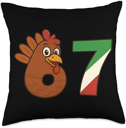 Gobblegool 6 7 Italian Family Design Thanksgiving Throw Pillow by Unknown