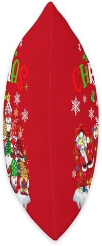 Family Happy Hallothanksmas Thanksgiving Christmas Merry Christmas Dabbing Santa Pine Tree Gnomes Xmas Lights Throw Pillow, 16x16, Multicolor - Image 2