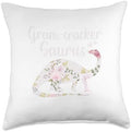 Gram-Cracker Saurus Grandma Mother's Day Thanksgiving Christ Throw Pillow by Unknown