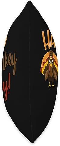 Happy Thanksgiving for Boys Girls Kids Pilgrim Turkey Throw Pillow - Image 2