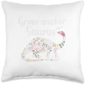 Gram-Cracker Saurus Grandma Mother's Day Thanksgiving Christ Throw Pillow by Unknown