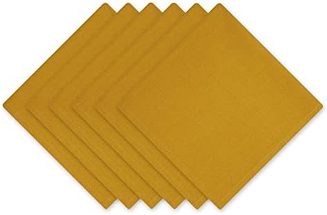 DII Solid Napkin Set Collection, 20x20, Lemongrass, 6 Piece by DII