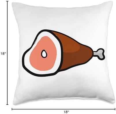 Like Ham Meat Pork Food Lovers Throw Pillow - Image 4