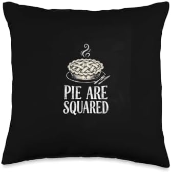 Pie are Squared Thanksgiving Festive Throw Pillow by Unknown