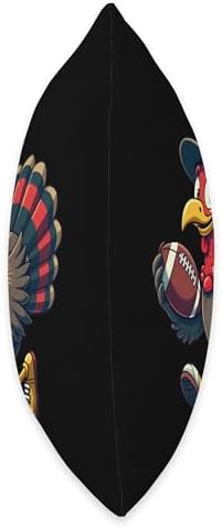 Thanksgiving Football Player Thanksgiving Football Turkey Throw Pillow - Image 2