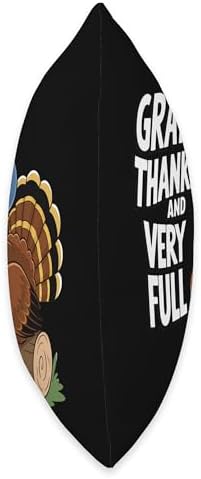 Thanksgiving Grateful, Thankful And Very Full Thanksgiving Throw Pillow - Image 2