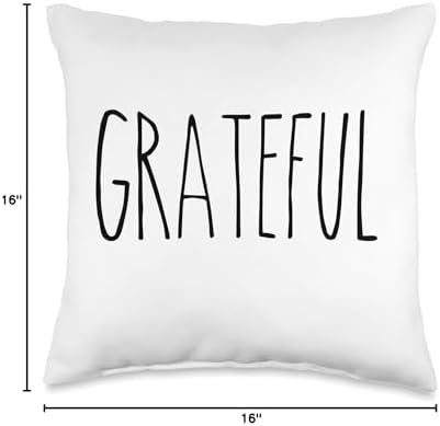 Rae inspired Dunn thankful blessed thanksgiving grateful Throw Pillow - Image 4