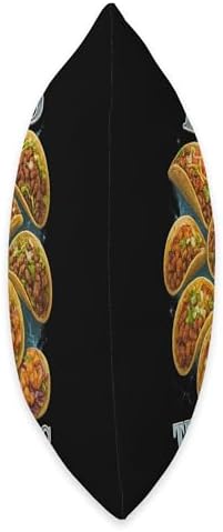 Tacos for Thanksgiving Retro 90s/2000s Hip Hop Tribute Style Throw Pillow - Image 2