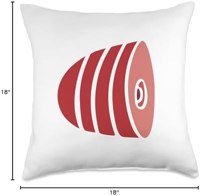 Large Spiral Ham Throw Pillow - Image 4