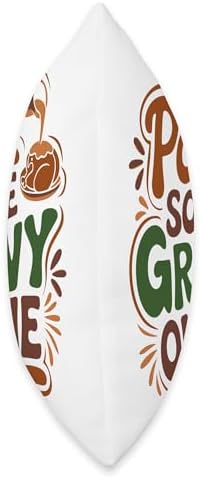 Pour Some Gravy On Me, Funny Turkey Thanksgiving, Thankful Throw Pillow - Image 2