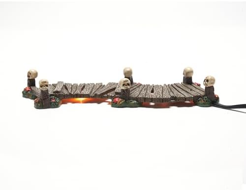 Department 56 Village Collection Accessories Halloween Haunted Boardwalk Landscape Lit Figurine, 6.2 Inch, Multicolor