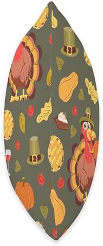 Fall Pattern Thanksgiving Cozy Autumn Turkey Pumpkin Cute Throw Pillow - Image 2