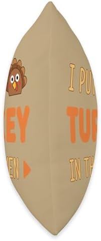 I Put A Turkey in That Oven, Funny Thanksgiving Turkey Say Throw Pillow - Image 2
