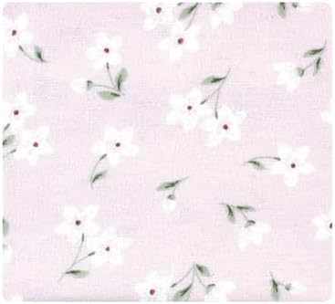 Hudson Baby Unisex Baby Cotton Poly Flannel Receiving Blankets, Purple Dainty Floral, One Size - Image 3