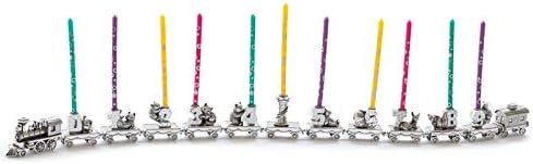 DANFORTH Birthday Train Engine – Candleholder - Handcrafted Pewter Birthday Party Decorations – 1 1/2" Tall by 2 1/2" Wide, Made in USA