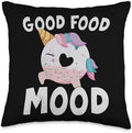 FUNNY THANKSGIVING DESIGNS Donut Costume Graphic Throw Pillow, 16x16, Multicolor by Unknown