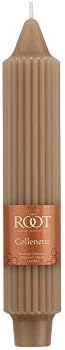 Root Candles 4-Count Unscented Dinner Candles Dripless Beeswax Enhanced Grecian Collenette Boxed Candle Set, 7-Inch, Taupe - Image 4