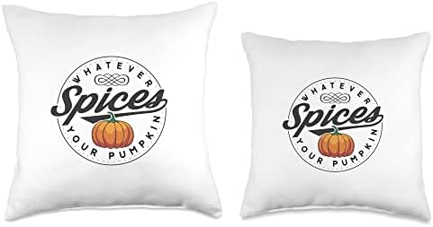 Whatever spices your pumpkin Thanksgiving Christmas Day Throw Pillow - Image 3