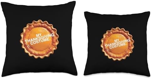 My Thanksgiving Costume Funny Pumpkin Pie Design Throw Pillow - Image 3