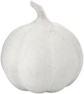 Santa Barbara Design Studio Thanksgiving Fall Décor - White Handcrafted Paper Mache Sculpture, Medium, Pumpkin by SantaBarbaraDesignStudio