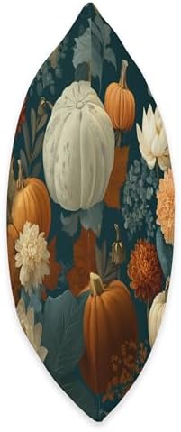 Vintage Autumn Flower Fall Pumpkin Thanksgiving Fall Themed Throw Pillow - Image 2