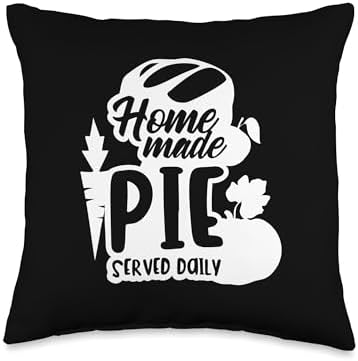 Homemade Pie Served Daily Thanksgiving Food Throw Pillow by Unknown