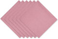 DII Solid Napkin Set Collection, 20x20, Rose, 6 Piece by DII