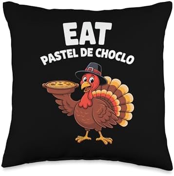 Thanksgiving Turkey Eat Pastel De Choclo Throw Pillow by Unknown