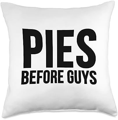 Thanksgiving Funny - Pies Before Guys Throw Pillow by Unknown