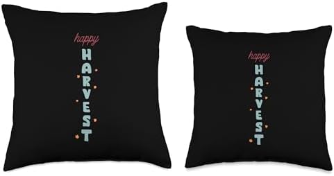 Happy Harvest Fall Vibes Autumn Thanksgiving Throw Pillow - Image 3