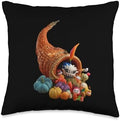 Anime, collection, variety, cornucopia, Fall, Thanksgiving Throw Pillow by Unknown