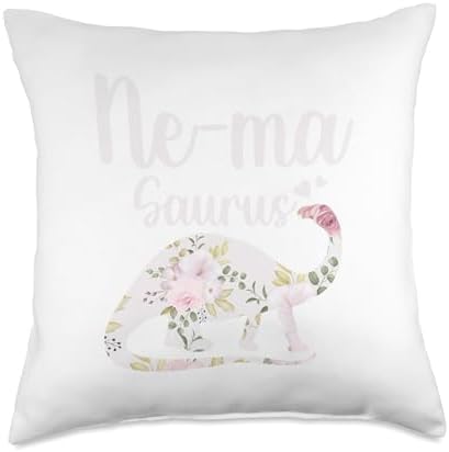 Ne-Ma Saurus Grandma Mother's Day Thanksgiving Christmas Throw Pillow by Unknown