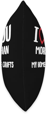I heart You More than Homemade Crafts Thanksgiving I Love You More Than My Homemade Crafts Shirt Men Christmas Throw Pillow, 18x18, Multicolor - Image 2