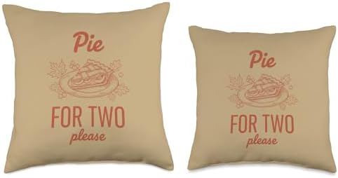 Pie for Two Please, Thanksgiving Pregnancy Announcement Throw Pillow - Image 3