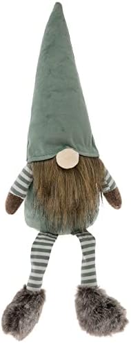 Boston International Fall Autumn Thanksgiving Winter Christmas Tabletop Gnome Decoration, 12-Inches, Green Nikolas by BostonInternational