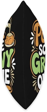 Pour Some Gravy On Me, Funny Turkey Thanksgiving, Thankful Throw Pillow - Image 2