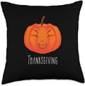 Thanksgiving Pumpkin Throw Pillow, 18x18, Multicolor by Unknown