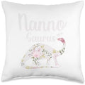Nanno Saurus Grandma Mother's Day Thanksgiving Christmas Throw Pillow by Unknown