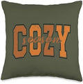 Cozy Season Happy Thanksgiving Autumn Vibes Fall Throw Pillow by Unknown