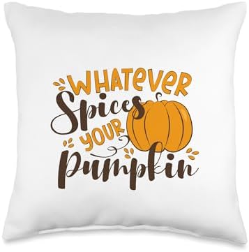 Whatever Spices Your Pumpkin Funny Thanksgiving Dinner Adult Throw Pillow by Unknown