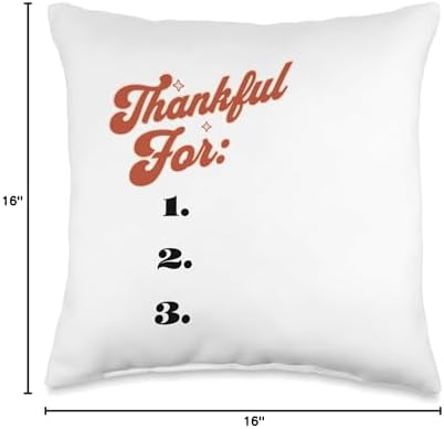 Holiday Outfits Home Decor Family Gifts and Crafts Matching Family Game Cozy DIY Thankful Decor Thanksgiving Throw Pillow, 16x16, Multicolor - Image 4